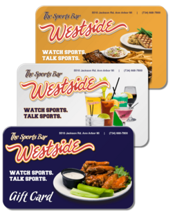 Gift Cards for the Sports Bar Westside